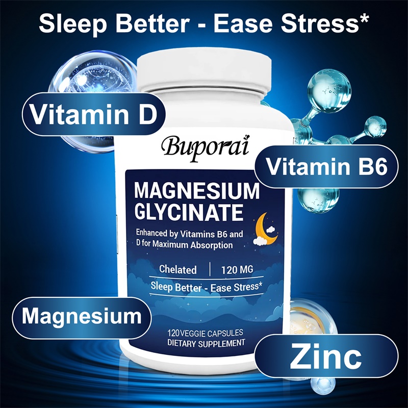 Magnesium Glycinate Capsule - Magnezyum Glisinat 120mg Kapsül Çinko D3