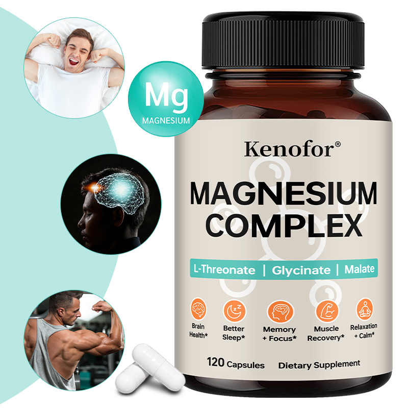 Magnesium Glycinate Capsule - Magnezyum Kompleksi 2340mg Kapsüller - Malat,
