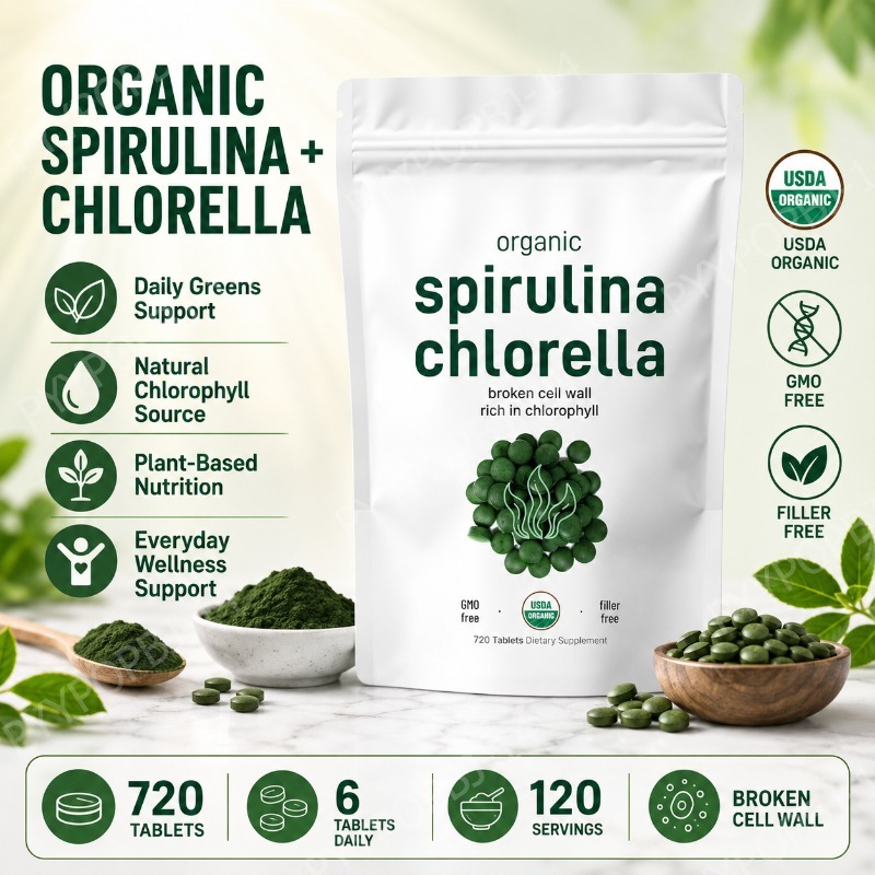 Organik Spirulina Chlorella Ta - Spirulina Tablet Organic incelemesi ve fiyatı