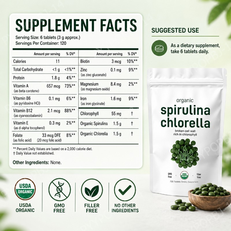 Organik Spirulina Chlorella Ta - Spirulina Tablet Organic incelemesi ve fiyatı
